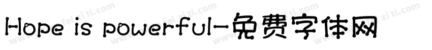 Hope is powerful字体转换